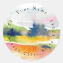 Search for brushstroke return address labels Red