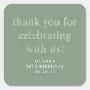 Search for 50th birthday thank you stickers Editable text template