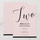 Search for baby 2nd birthday invitations Typography