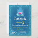 Search for aquarium birthday invitations Shark birthday party