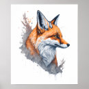 Search for black fox art Red