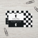 Search for chess club business cards Black and white