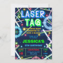 Search for neon party invitations Laser tag party