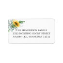Search for sunflower birthday return address labels Flowers