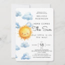 Search for here comes the sun baby shower invitations Cute