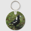 Search for australian birds key rings Magpie