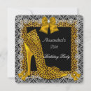 Search for leopard shoe invitations Gold