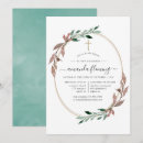 Search for rustic christening invitations Greenery