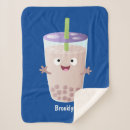 Search for bubble tea blankets Kawaii