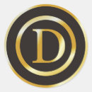 Search for gold initial d stickers Monogrammed