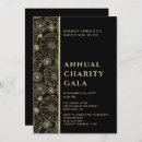 Search for elegant gala invitations Black and gold
