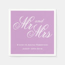 Search for lavender wedding napkins Purple