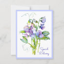 Search for sweet pea flowers postcards Watercolor