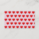 Search for repeat patterns business cards Red