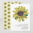 Search for simple sunflower wedding invitations Greenery