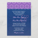 Search for navy and lavender wedding invitations Blue