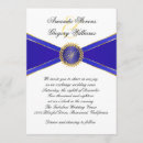 Search for elegant royal blue wedding invitations Traditional
