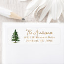 Search for evergreen tree return address labels Woodland