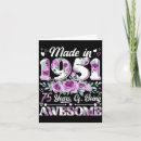 Search for 75 years birthday cards Floral
