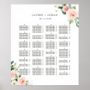 Search for alphabetical wedding seating charts Botanical