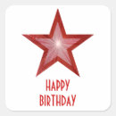Search for red happy birthday stickers Stars