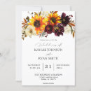Search for sunflower and burgundy wedding invitations Floral