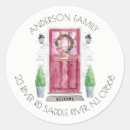 Search for red door stickers Return address