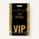 Search for badge birthday invitations Gold