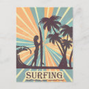 Search for surfer girl postcards Illustration