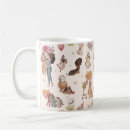 Search for fluffy puppy mugs Illustration
