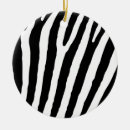 Search for zebra christmas tree decorations Black