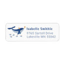Search for whale birthday return address labels Under the sea