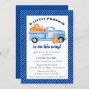 Search for pumpkin truck invitations Blue