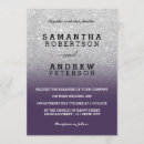 Search for purple ombre wedding invitations Chic