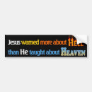 Search for hell bumper stickers Jesus