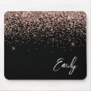 Search for gold glitter mouse mats Girly