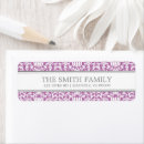 Search for damask wedding return address labels Girly