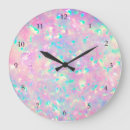 Search for iridescent clocks Holographic