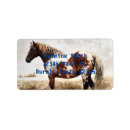 Search for paint horse return address labels Mustang