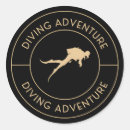 Search for adventure sport stickers Diving