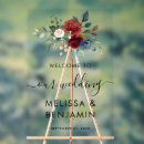 Search for burgundy floral wedding signs Script