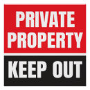 Search for private posters No trespassing