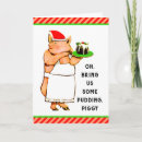 Search for funny pig christmas cards Pun