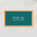 Search for substitute teacher business cards Learning