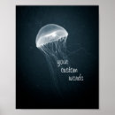 Search for jellyfish posters Blue