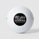 Search for funny face golf balls Santa