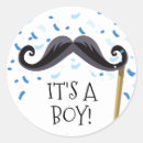 Search for moustache stickers Baby shower