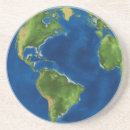 Search for world map coasters Watercolor