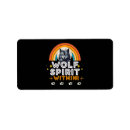 Search for wolf and moon return address labels Animals