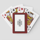 Search for christmas playing cards Monogrammed